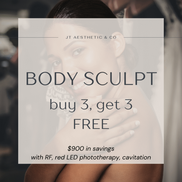 Body sculpting package with cavitation and RF contouring.