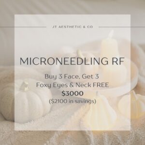 Microneedling with RF - Buy 3 Face, Get 3 Foxy Eyes & Neck FREE